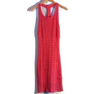 Trina Turk Gorgeous Melon Colored Crochet Dress